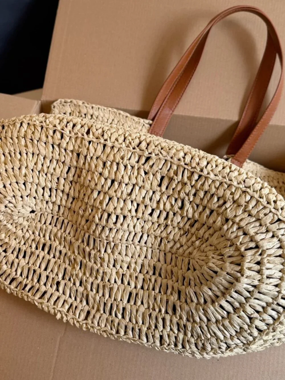🧿Yves Saint Laurent🧿 straw woven tote bag 36x35cm